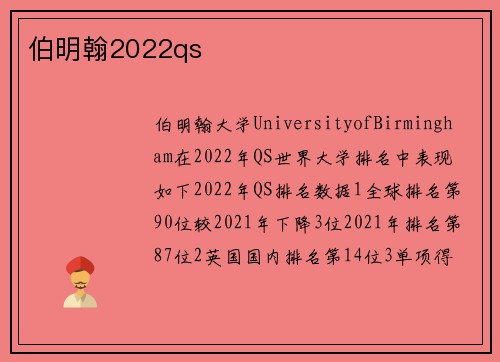 伯明翰2022qs